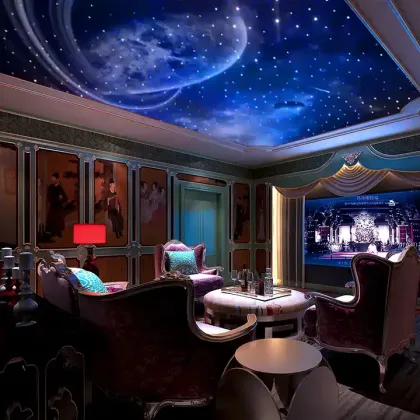 PMMA Random Star Lights: Fiber Optic Ceiling and Wall Panels