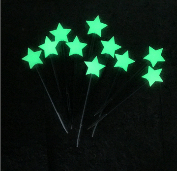 Glow in the garden pebbles - Glow Stone Garden Stakes - Star Shaped Glowing Decor