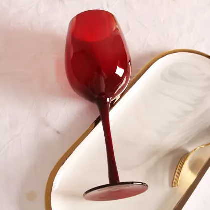 High Sublimation Custom Engraved Luxury Glassware: Qixian Glass Cup for Wine UV Laser Marking Blanc Vin Sage Red Wine Glass