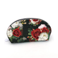 Custom flower make up PU cosmetic bag