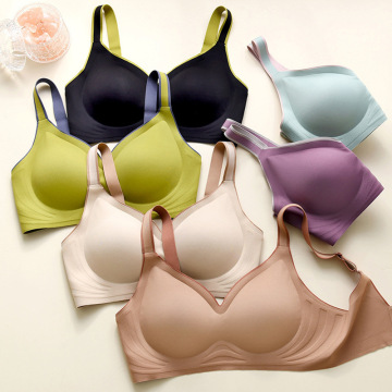 Plus Size Latex Jelly Bar Wireless Padded Sports Bra