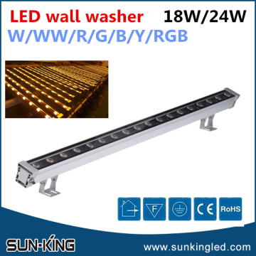 Best price high bright led rgb wall washer 9W 18W 24W led wallwash decorative building lighting