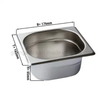 American European Standard Full Size Stainless Steel Food Container Gastronorm Gn Pan