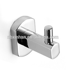 Contemporary styled,wall mounting,chrome plated zinc alloy+stainless steel single robe hook
