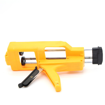 9inch double tube plastic caulking gun yellow