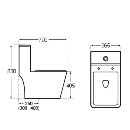European Style Furniture Washdown Toilet