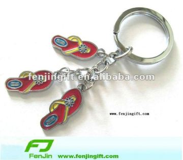 metal slippers keychain,babouche keychain