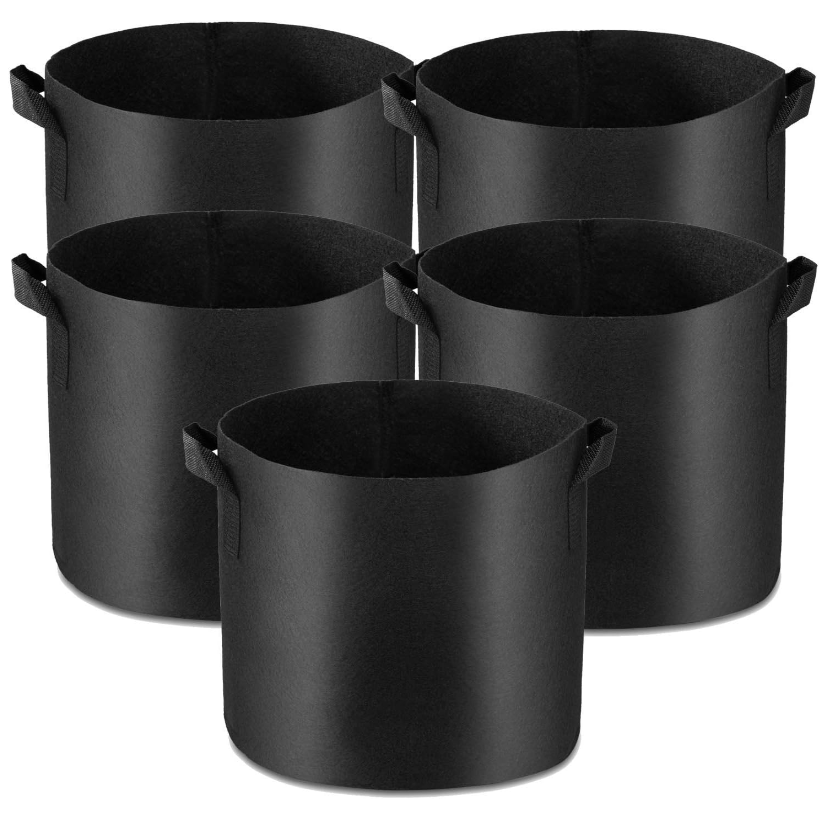 Stocking handles planting bags