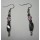 Hematite Earring with silver color finding