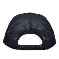 Oem aangepaste lederen patch trucker hoed