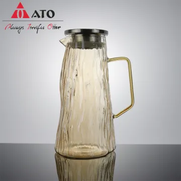 Amber decanter cold water kettles water bottles drinkware