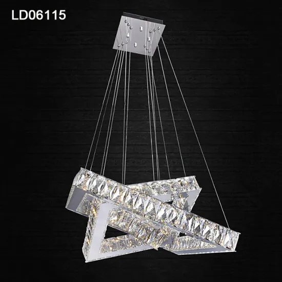 modern steel crystal lighting fixture decoration wedding