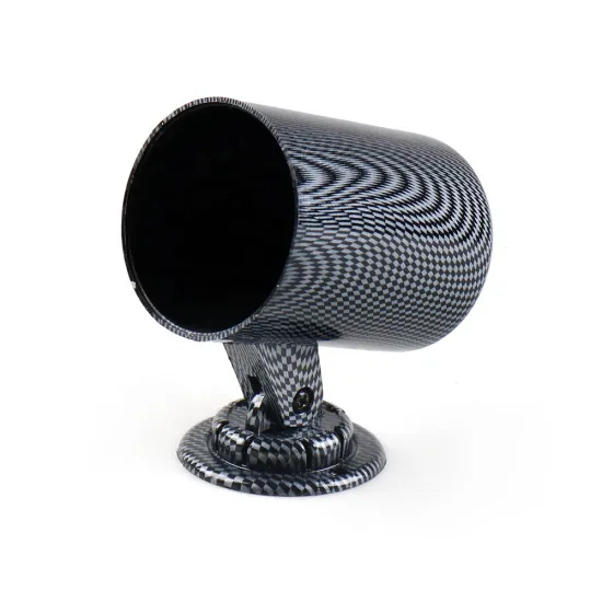52mm Universal Gauge Cup Car Mount Holder in Carbon Black: Single Auto Car Meter Pods Dash Pod Mount Bracket
