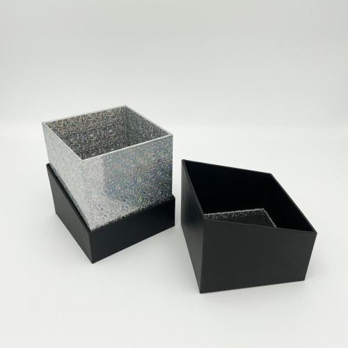 Black Raphe Beauty Cackaging Glass Candle Packing Box