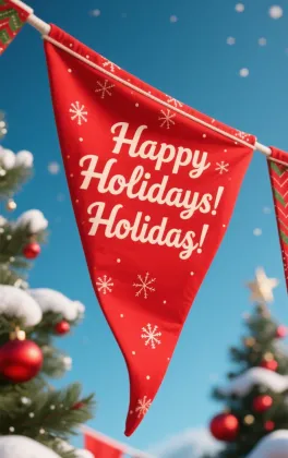 Personalized christmas garden flags