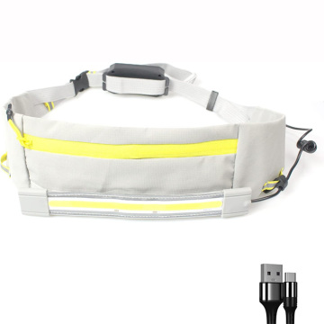USB Charging High-Visibility Warning LED Safety Sport Running Belt with Light: Stay Visible and Charged During Your Runs