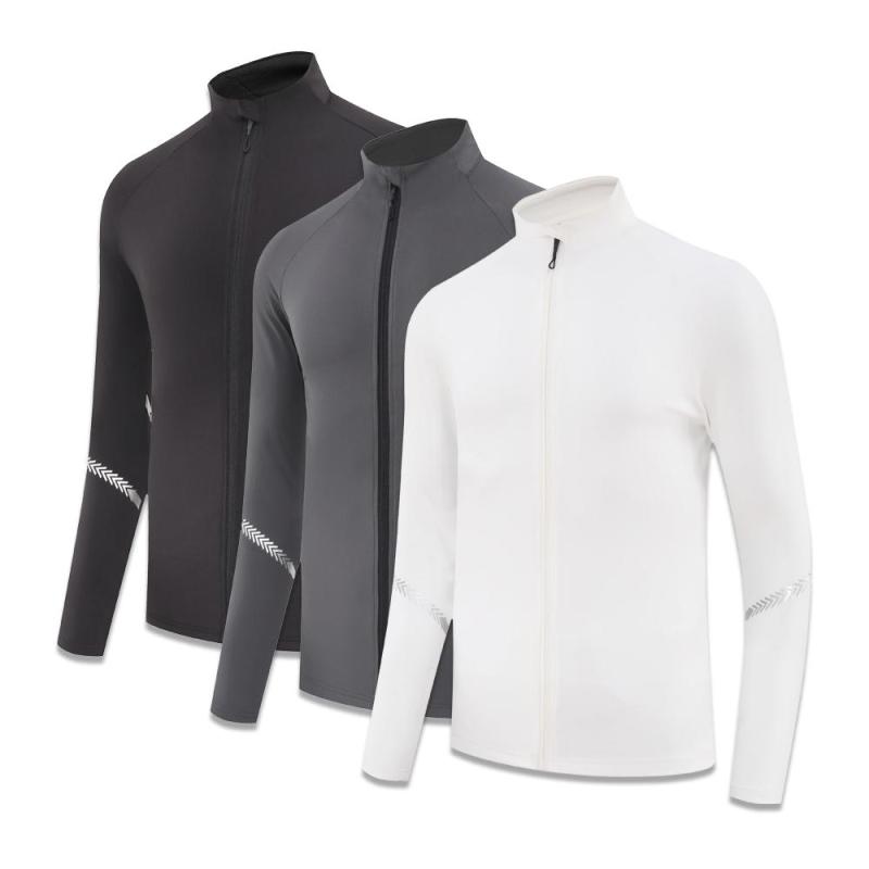 Gym Coat Men's Stretch Long Sleeve Tracksuit