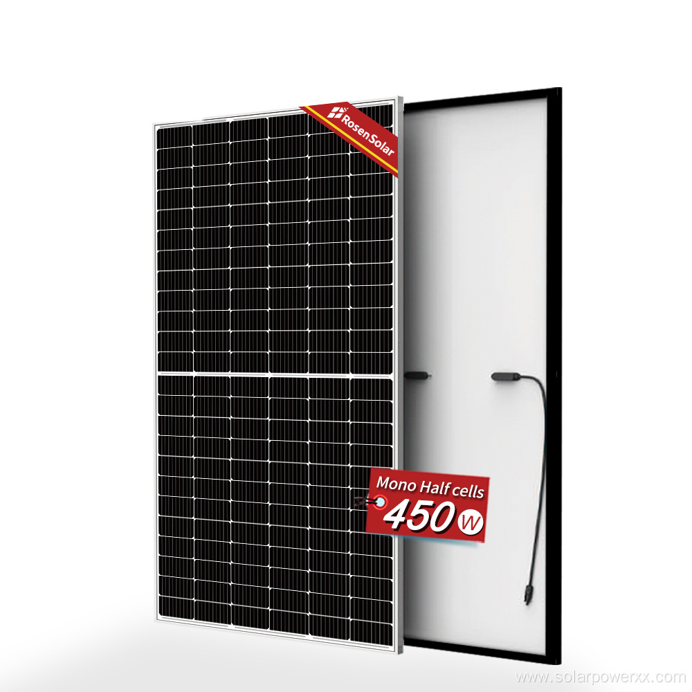 Household shingled monocrystalline solar panels