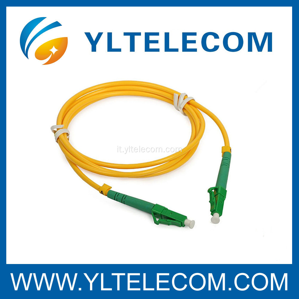 Cavo patch cord LC APC / ST in fibra ottica singola modalità Telcordia GR-326-CORE