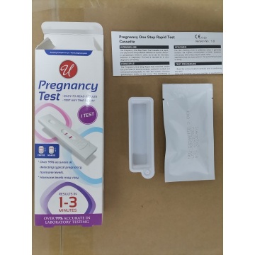 Magandang kalidad ng mababang presyo hcg test kit cassette oem export usa fda aprubahan