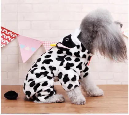 Autumn and winter four-legged dog clothes