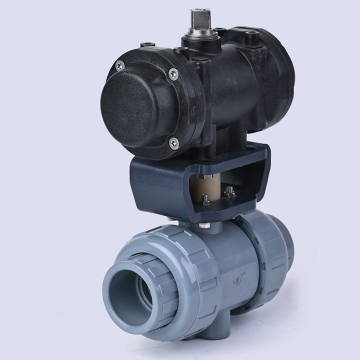 CPVC Pneumatic Ball Valve Double Acting PN10