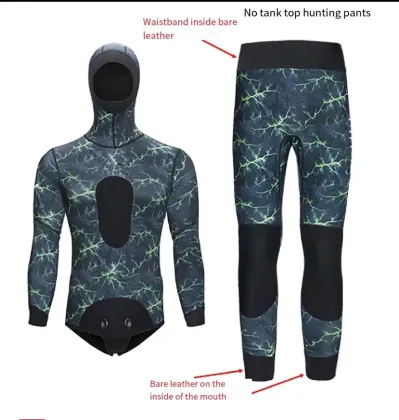 3MM 3-Color Warmth and Cold Protection Split Swimsuit for Surfing and Fishing