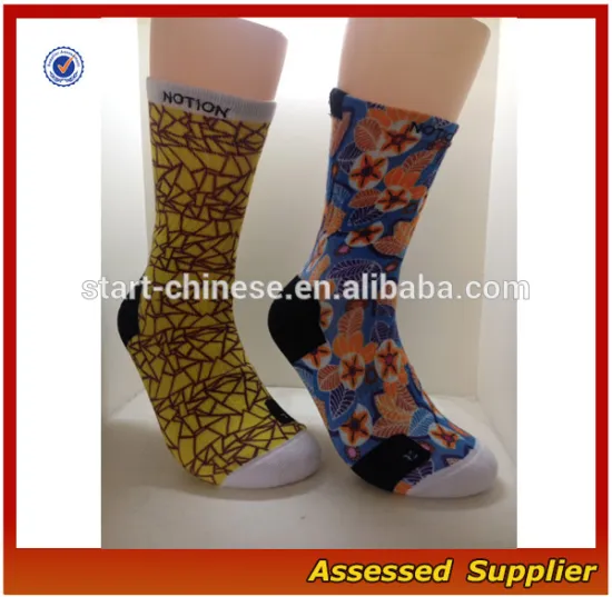 New Custom Bulk Wholesale Men's Sublimation 360 Digtal Print Elite Basketball Socks