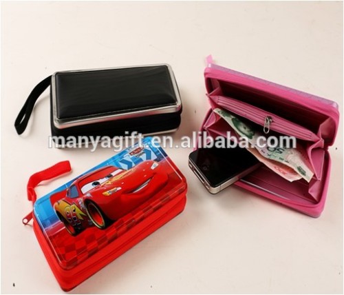 Popular Tin Zipper Money Case /Tin Phone Bag For Kids And Grownup