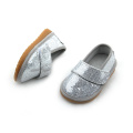 Funny Silver Faux Sequins Squeaky Baby Shoes