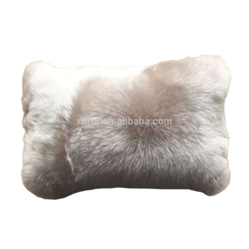real Australian and New zealand lambskin sheep fur throw pillows, cushion pads