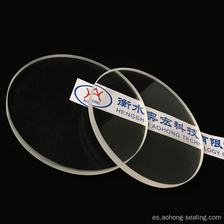 Round transparente resistencia a alta temperatura vidrio de cuarzo redondo