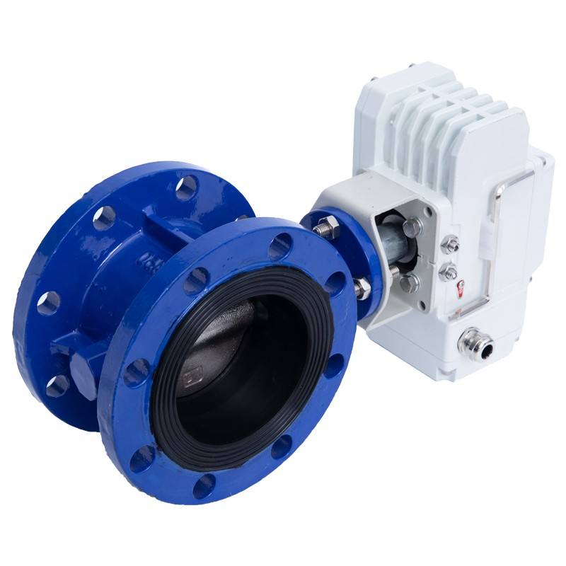 DN50-DN600 Electric butterfly valve with metal seal flange