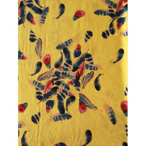 Feather Design Rayon Challis 30S Printing Woven Fabric