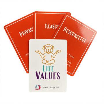 Custom Waterproof Glossy Lamination Promotional Cards & Matte Lamination Hanging Tags