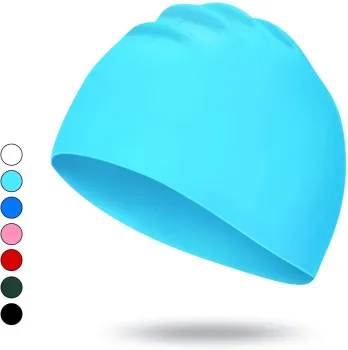 3D Swim Caps: Eco-Friendly, Waterproof, Unisex Cartoon Pattern for Kids and Adults