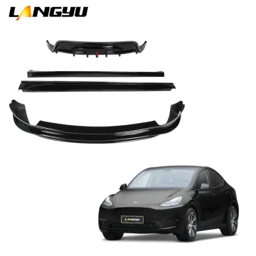 Gloss Black Body Kit for Tesla Model Y - Front Splitter, Side Skirts, Rear Diffuser