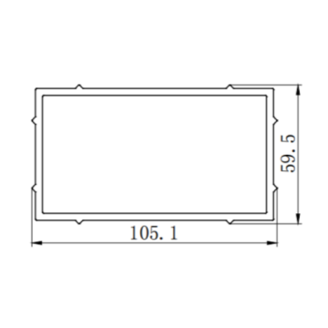 Molde de extrusión para la pared de cortina estructural de aluminio