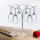 Rotating wine glass and metal goblet drying rack