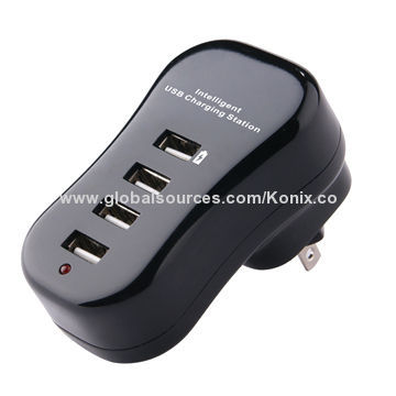 Public Charging Station, 4-port USB InterfaceNew