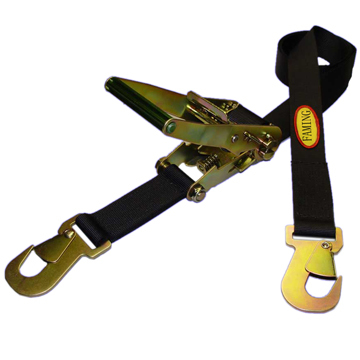 Polyester Ratchet Tie Down Strap with Snap Hook  PAHs Approval