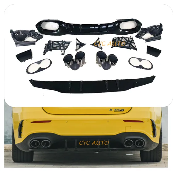 W177 A45 AMG Rear Bumper Diffuser for Mercedes A Class 2020-2021