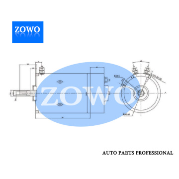 PHJD004 MOTORE DC 12V 2.0KW 2500 giri / min