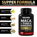 Male Performance Maca Root Powder With Ginseng Capsules