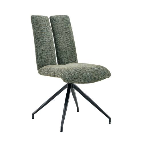 Silla de comedor de elegancia moderna con base de acero resistente