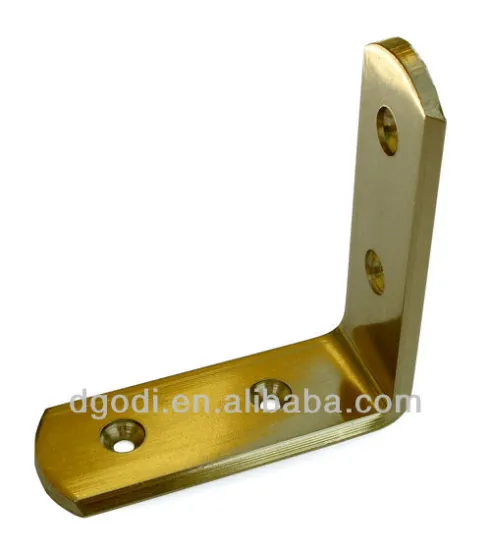 small l bracket brass corner brackets