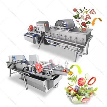 Automatic Pre-Cut Vegetable Washing Machine for Tomatoes, Potatoes, Lettuce, and Carrots