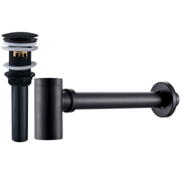 Bathroom Vanity Sink Basin Waste Stopper and P-Trap Drain Assembly