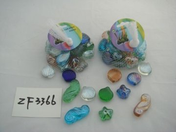 glass decoration with many designs
