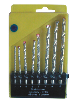 8PCS Titanium Coated HSS Twist Drill Bit Set